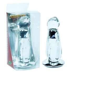 But Plug Anal Astro Transparent cu vibratii, 13,5 cm