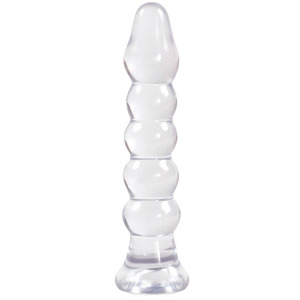 DILDO ANAL CRYSTAL JELLIES ANAL PLUG (BUMPS), lungime 13.7 cm