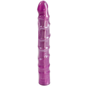 DILDO ANAL DESIGN RADIANT GEMS VEINED SLIM DONG, lungime 20.3 cm