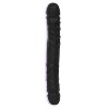 DILDO DUBLU JR. VEINED DOUBLE HEADER 12 BLACK, lungime 30.48 cm