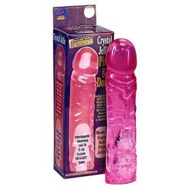 Dildo VACU LOCK 8 INCH PINK JELLY DONG