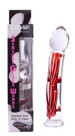 Dildo glass toys red