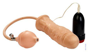 INFLATABLE VIBRATOR PROSTHETIC