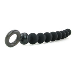 S&M Black Silicone Anal Beads