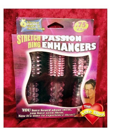 Set mansoane Stretch Passion Ring Enhancers pentru ingrosarea penisului si placere in timpul actului sexual, 6 mansoane