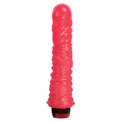 Vibrator Clasic Jelly cu striatii, 20 cm