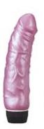 Vibrator Clasic Jelly, culoare metalizata, diverse culori, 17 cm