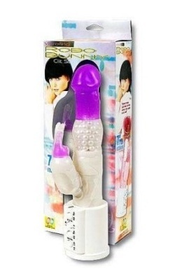 Vibrator Robo Bunny pentru stimulare vaginala si clitoridiana, 18 cm