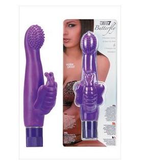 Vibrator Waterproof Ultra 7 Delight Butterfly pentru stimularea punctului G, 17 cm