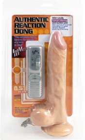 Vibrator realistic Authentic Reaction Dong cu telecomanda, 21,5 cm